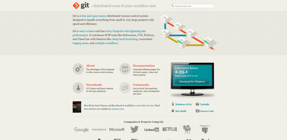 Git Tool Landing Page