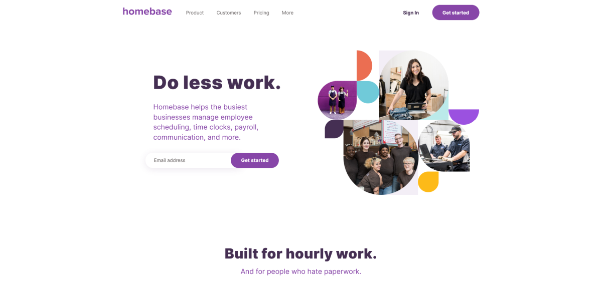 Homebase Landing Page