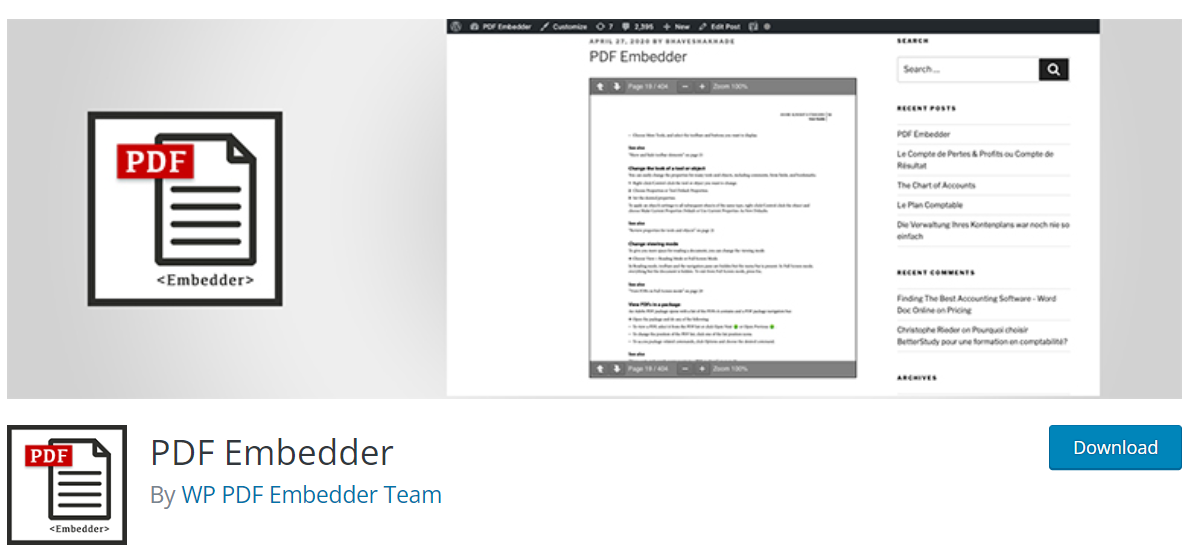 PDF Embedder Plugin