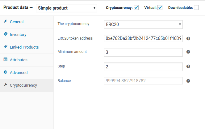 Cryptocurrency Product for WooCommerce