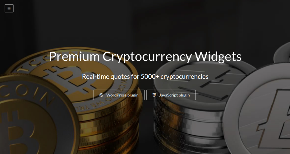 Premium Cryptocurrency Widgets