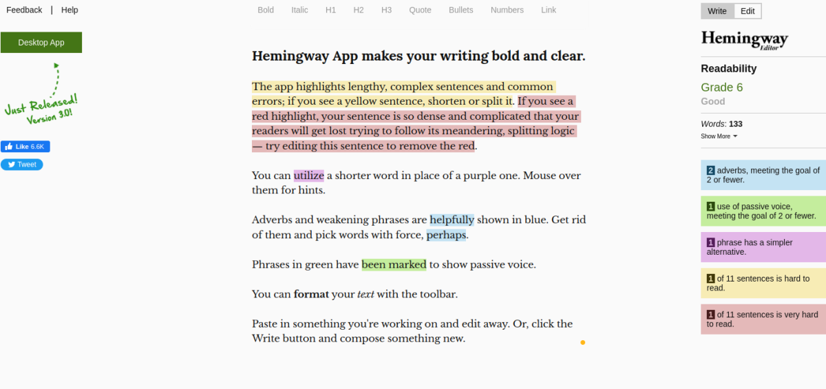 Hemingway Editor