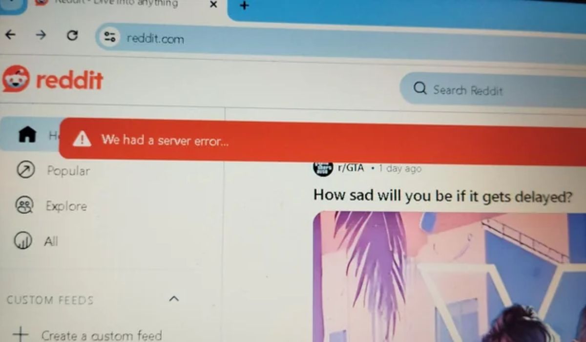 We Had a Server Error...” on Reddit Mean