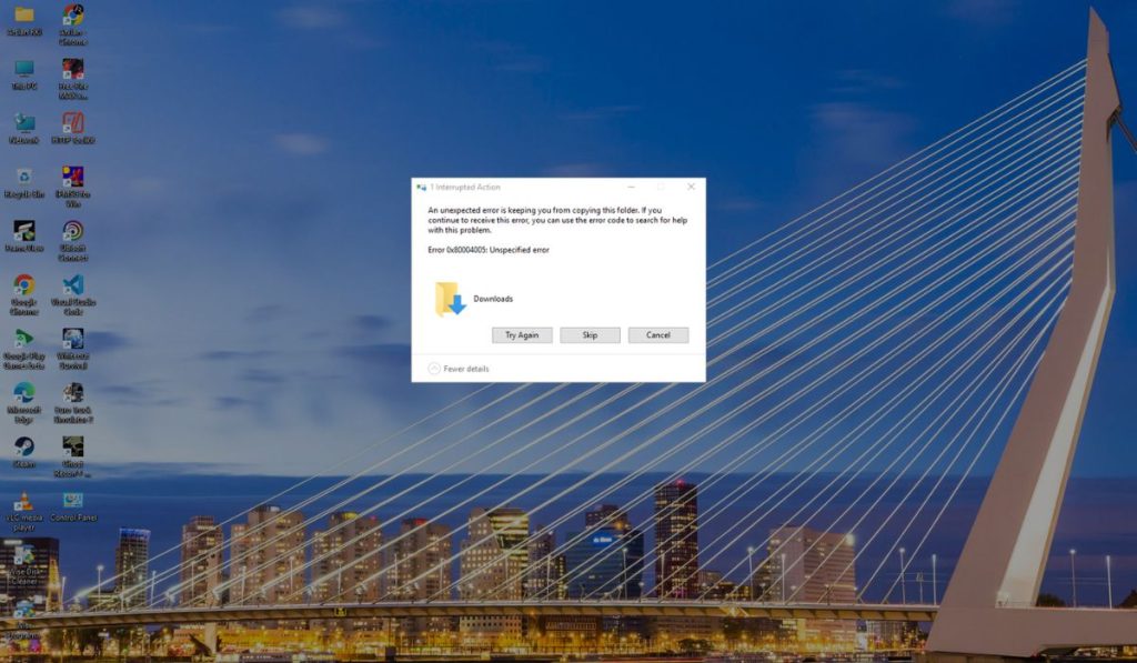 What is Error 0x80004005 in Windows 11