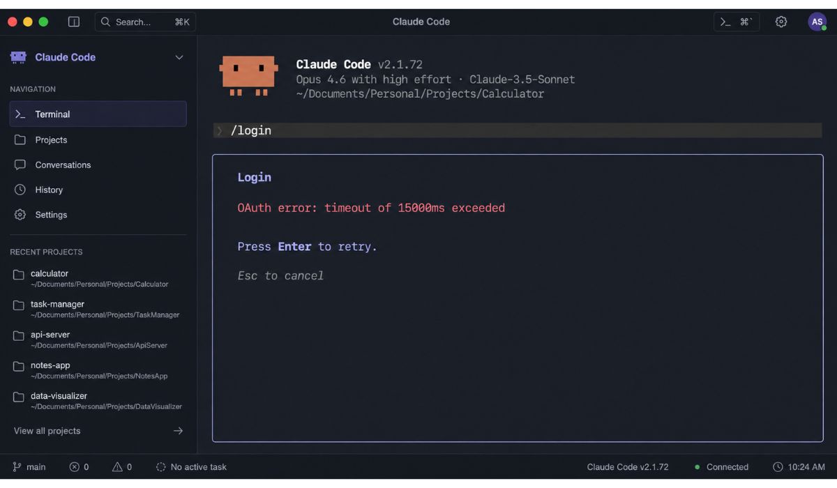 What Does OAuth Error: Timeout of 15000ms Exceeded Mean in Claude Code