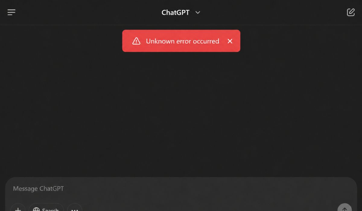 What does Unknown Error Occurred mean when uploading a PDF