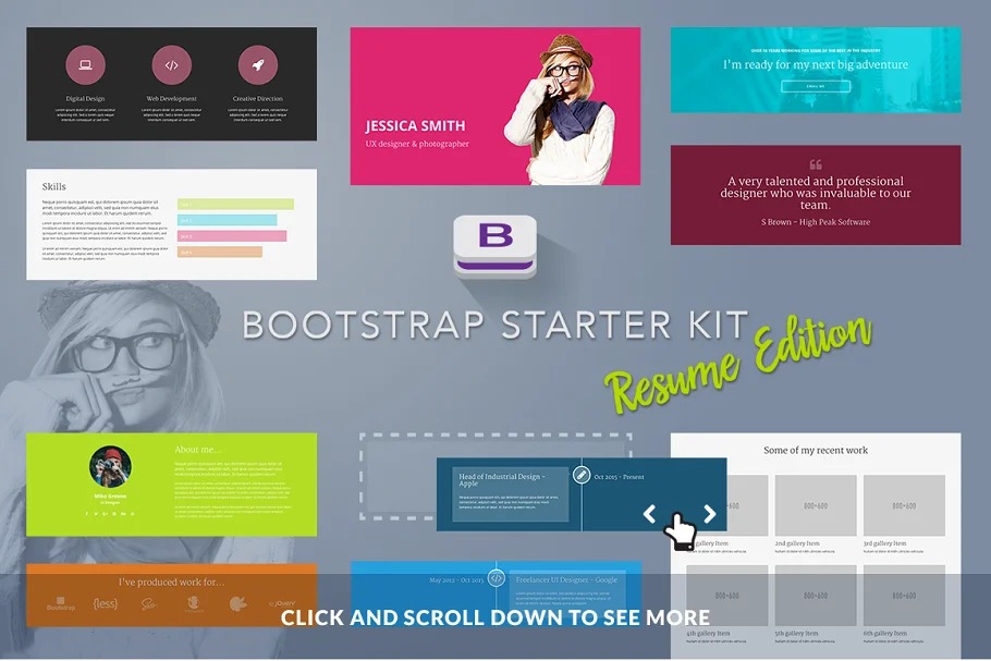 Bootstrap Starter Kit Resume Edition