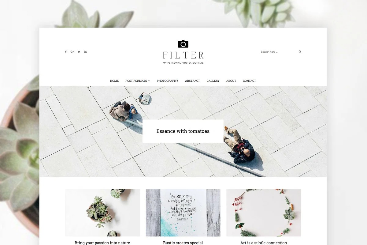 Filter – Art & Photography WP Theme