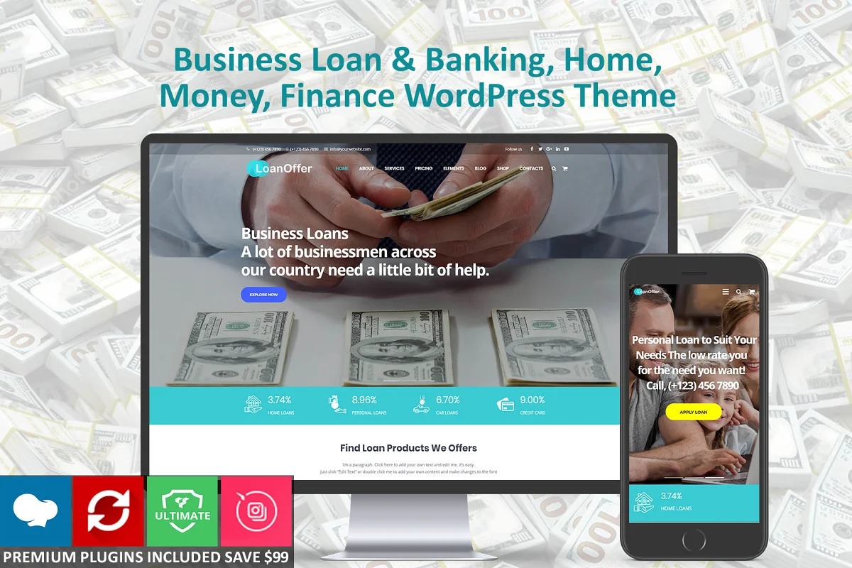 Business Loan & Banking, Home, Money