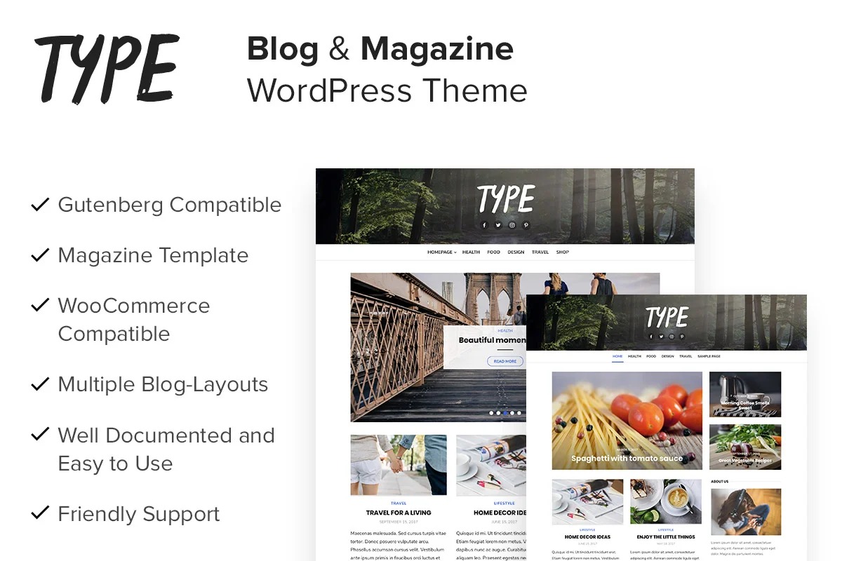 Type Plus WordPress Theme